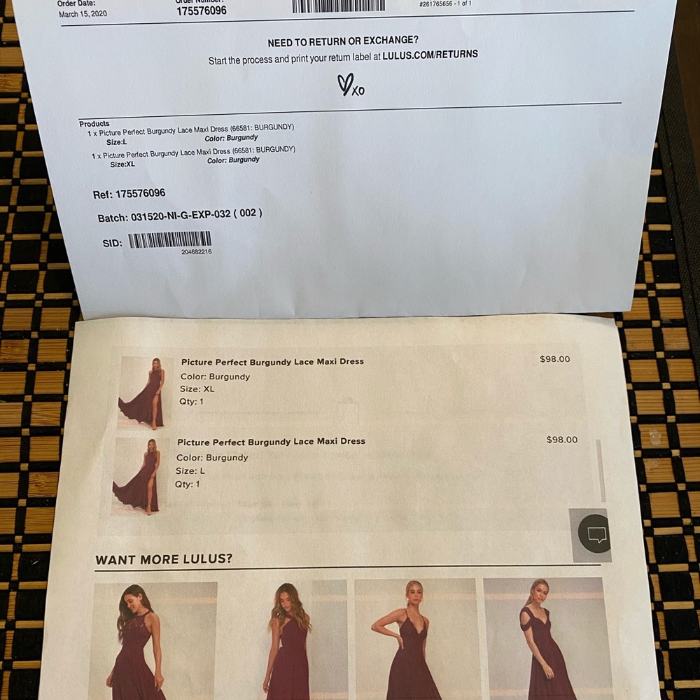 Burgundy formal dress - Picture 6 of 6